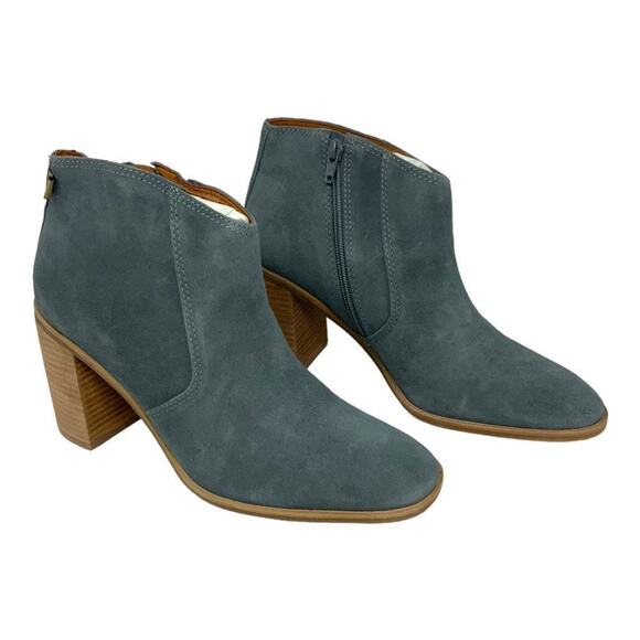 Lucky Brand Pellyon Stack Heel Bootie Castle Rock Gray Size 9.5 NWT $149 MSRP - Picture 3 of 7